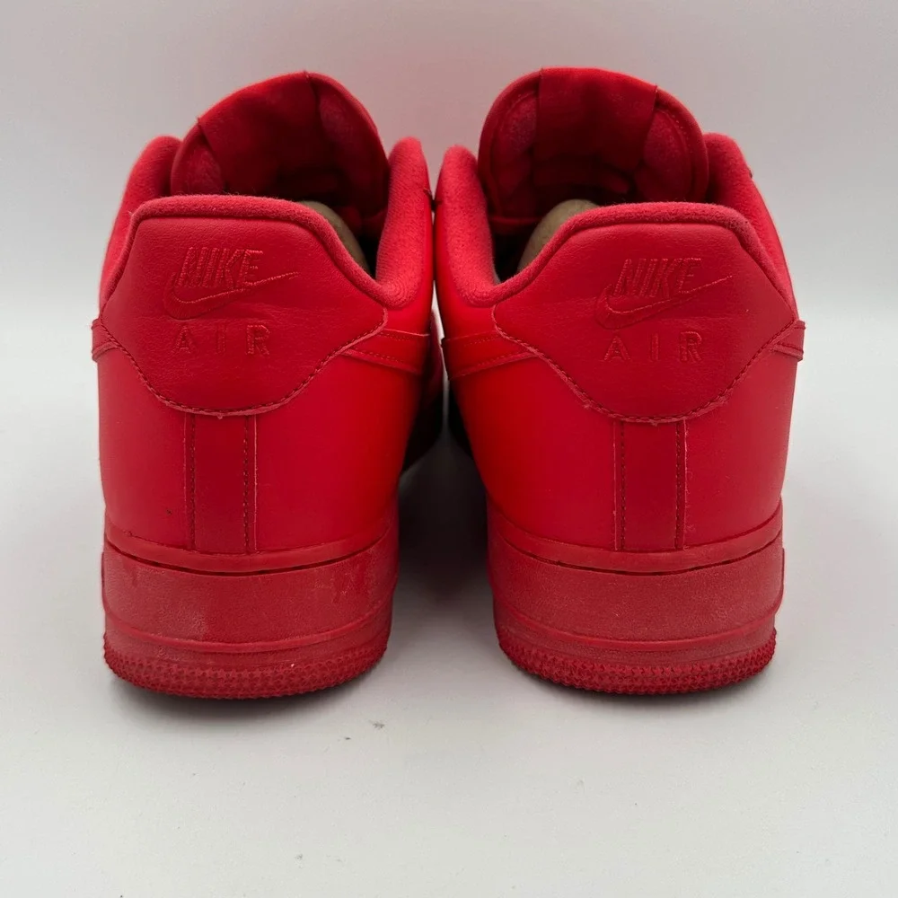 Nike Air‎ Force 1 Low All Red Men's Size 11 CW6999 600 OG Box Sneakers Shoes
